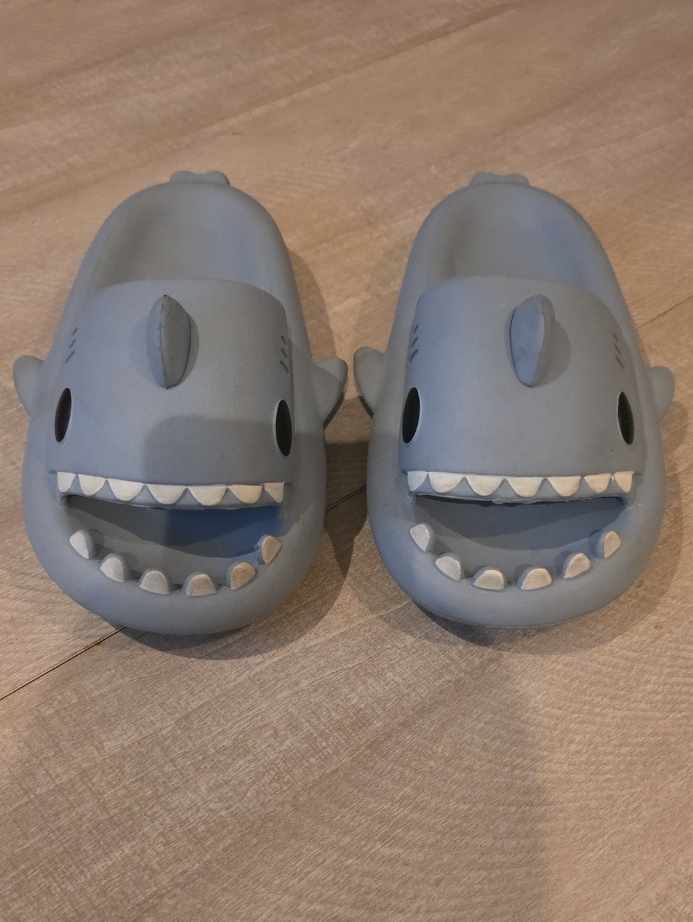 Source Unknown Light Blue Shark Clog Mules